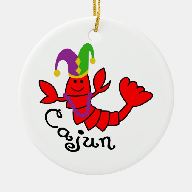 Cajun Ceramic Tree Decoration (Front)
