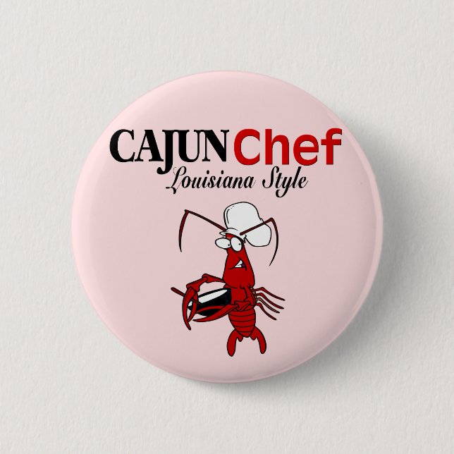 Cajun Chef 6 Cm Round Badge (Front)