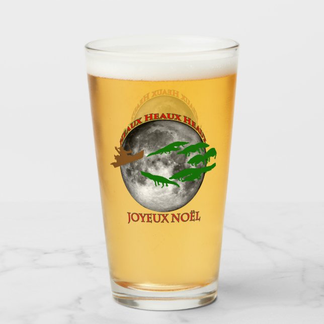 Cajun Christmas Glass (Front Filled)