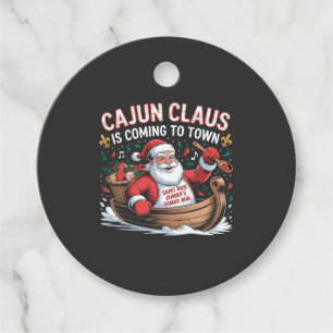 Cajun Clause Is Coming to Town Christmas Krampus  Favour Tags