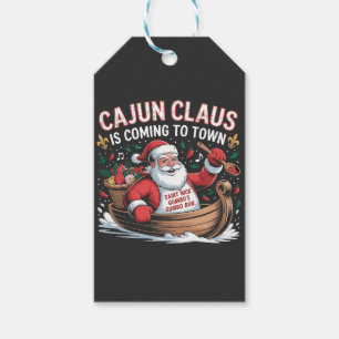 Cajun Clause Is Coming to Town Christmas Krampus  Gift Tags