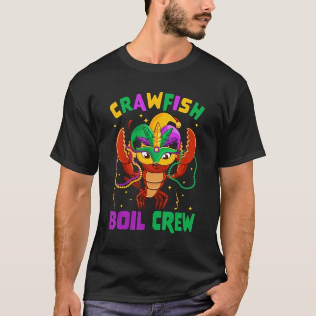 Cajun Crawfish Boil Party Crawfish Crew Southern M T-Shirt (Front)