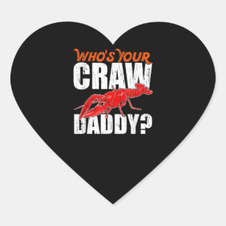 Cajun Crawfish Crawdaddy Crayfish Gift Lover Heart Sticker