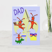 Cajun Crawfish Happy Birthday Dad