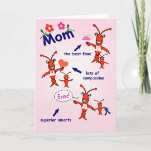 Cajun Crawfish Happy Mother's Day Card