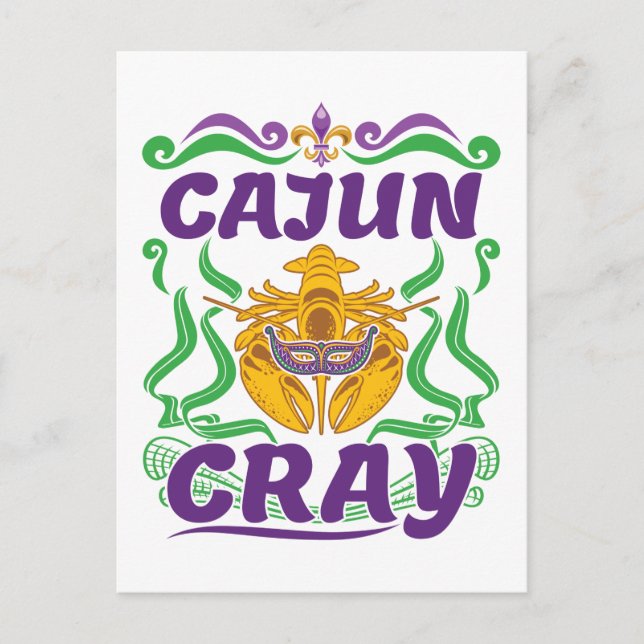 Cajun Cray Crawfish Boil Louisiana New Orleans Postcard (Front)