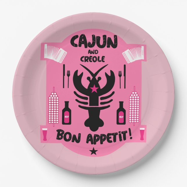 Cajun & Creole Cooks Paper Plate (Front)