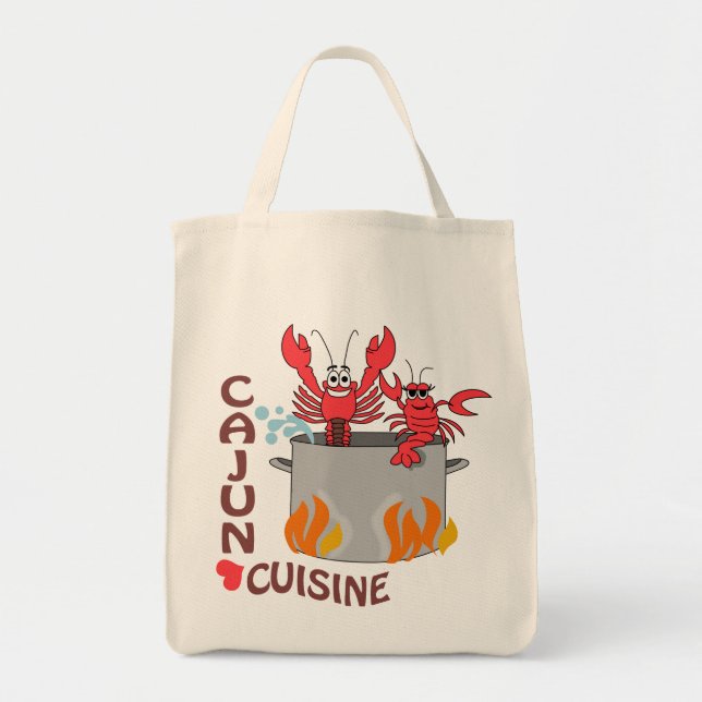 Cajun Cuisine Tote Bag (Front)