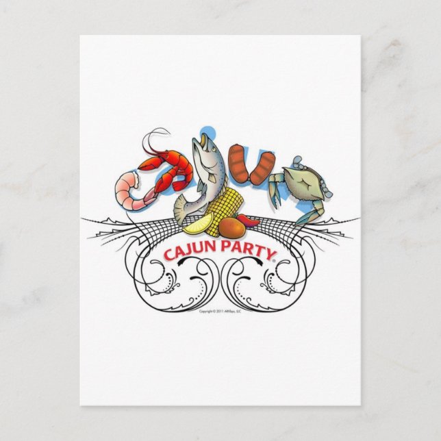 Cajun-Party-WLG-20110531 Invitation Postcard (Front)