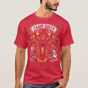 Cajun Queen Crawfish Boil Crawdaddy Mudbugs TShirt