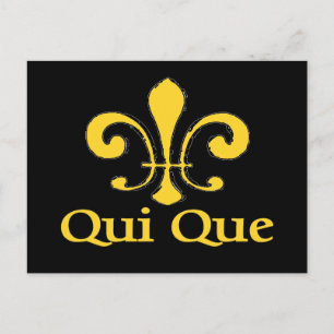 Cajun Qui Que Postcard