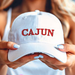Cajun Red on White<br><div class="desc">An official Cajun hat to wear proudly in and out of Louisiana.</div>