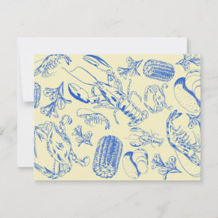 Cajun Seafood Boil – Southern Coastal Food Postcar Postcard