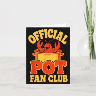 Cajun seafood festival funny crawfish boil  card