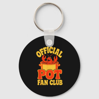 Cajun seafood festival funny crawfish boil  key ring
