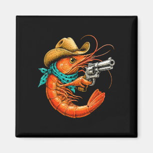 Cajun seafood funny shrimp magnet