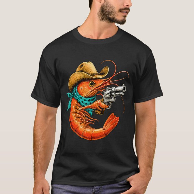 Cajun seafood funny shrimp  T-Shirt (Front)