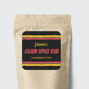 Cajun spice rub seasoning mix square sticker