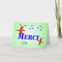 Cajun Themed Crawfish Thank You in French