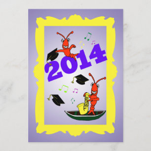 Cajun Themed Graduation 2014  Party Invitation