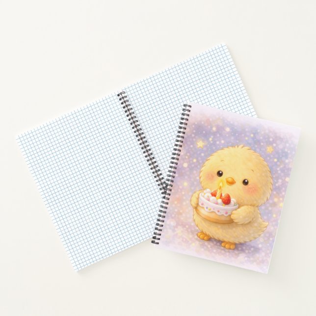 Cake Alma Chick Cute Birthday Notebook (Inside)