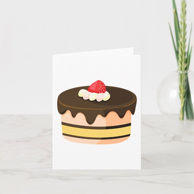 Cake And Strawberry Card (Creator Uploaded)