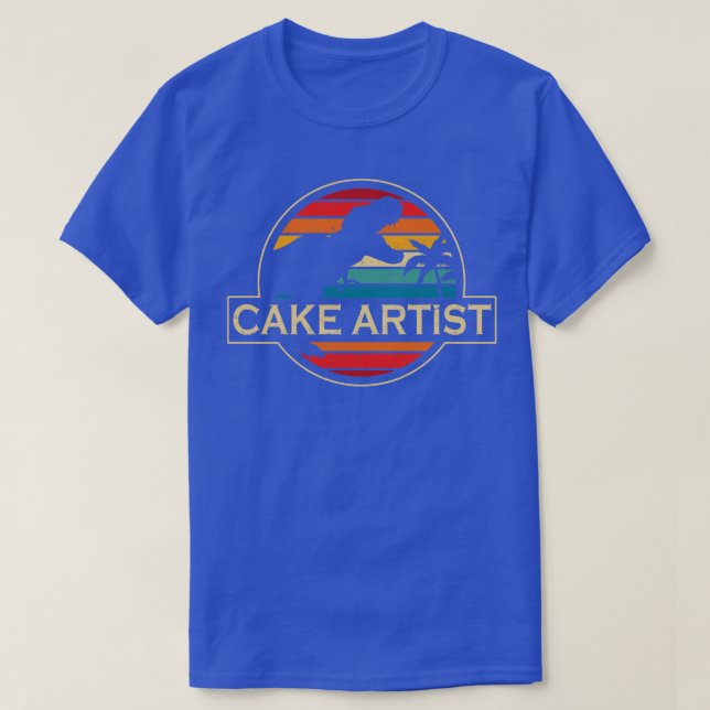 Cake Artist Dinosaur T-Shirt (Design Front)