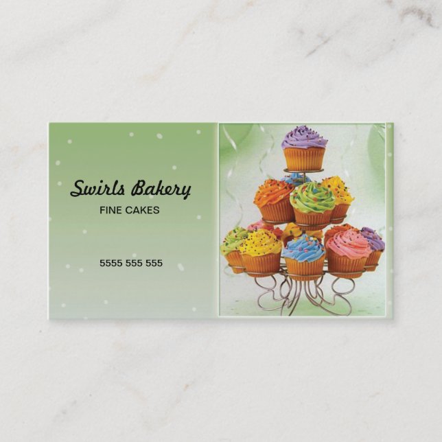 Cake/Bakery Business Card (Front)