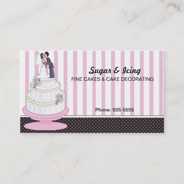 Cake Bakery Business Card (Front)