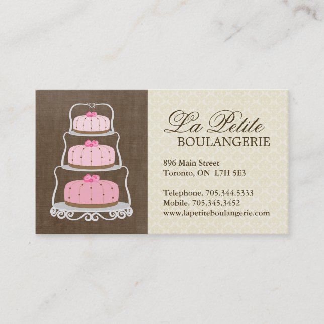 Cake Bakery Business Cards (Front)