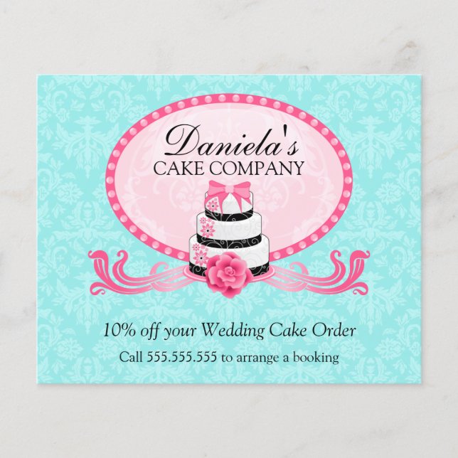 Cake Bakery Discount Voucher Flyer (Front)