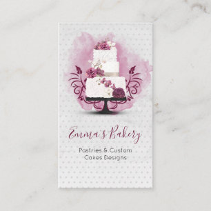 Cake Bakery, Patisserie , Cakes & Sweets Business Card