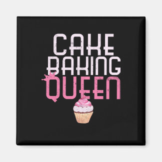 Cake Baking Queen Cupcake Bakers Pastry Magnet