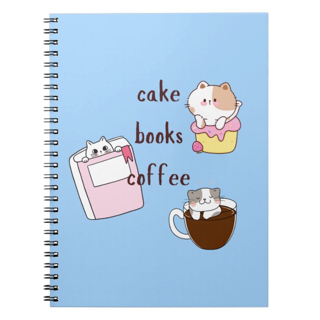 Cake Books Coffee Notebook (Front)