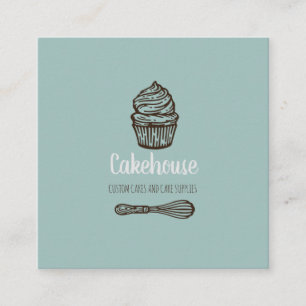 Cake Business Bakery Foldable Business Card