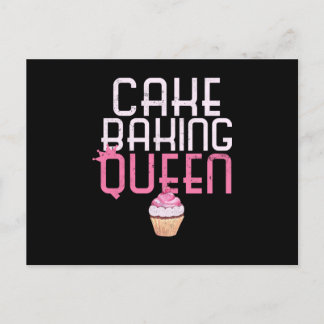 cake  cake baking queen cupcake bakers pastry chef postcard