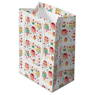 Cake & Candle Birthday Medium Gift Bag