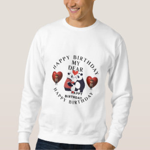 "Cake, Candles, and Cheer: Birthday Logo Design Sweatshirt