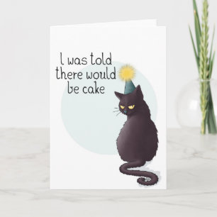 Cake Cat Birthday Card