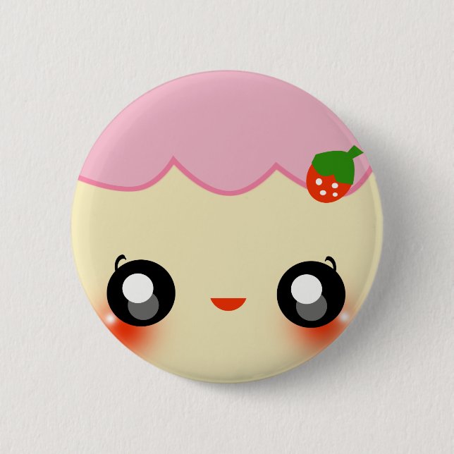 Cake Chan 6 Cm Round Badge (Front)