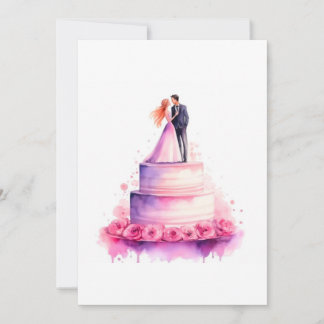 Cake Couple Invitation