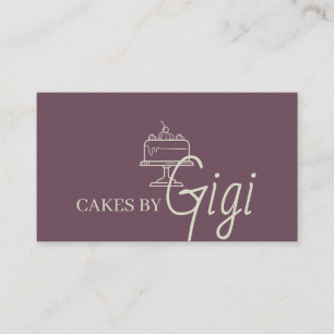 Cake Cupcakes Bakery Business Card