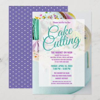 Cake Cutting Celebration | Company Event Invitation