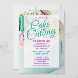 Cake Cutting Celebration | Company Event Invitation