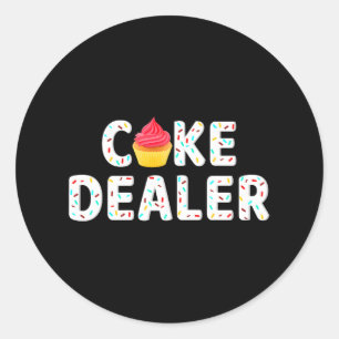 Cake Dealer Baking Cupcakes Cake Frosting Classic Round Sticker