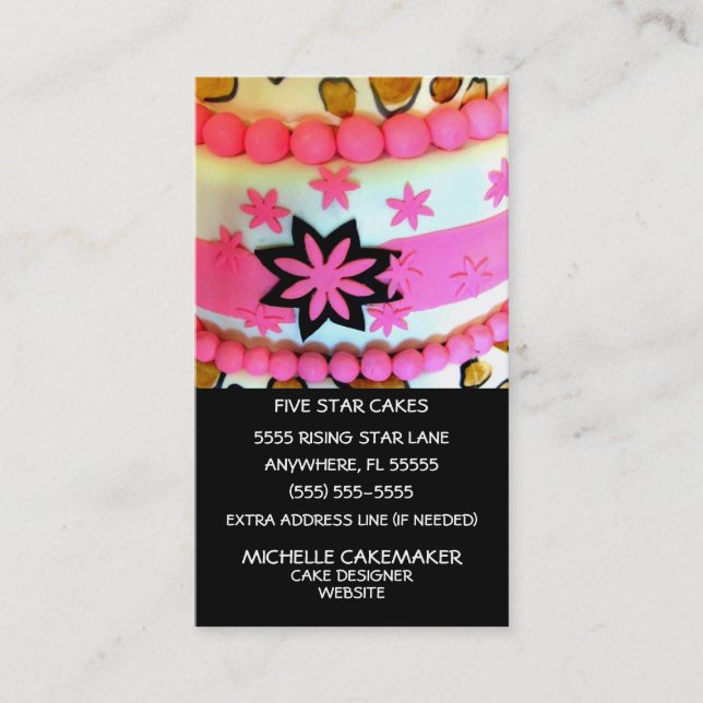 Cake Decorating Business Card (Front)
