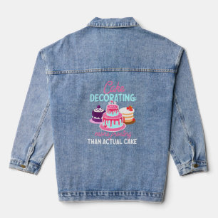 Cake Decorating Frosting And Icing Design Denim Jacket