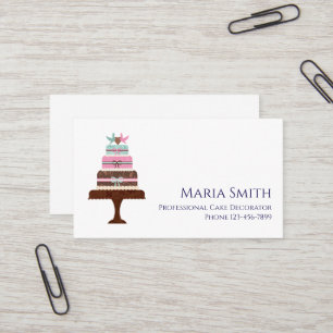 Cake Decorator Baker Bakery Business Card
