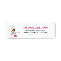 Cake Decorator Cook Culinary Teacher Return Labels
