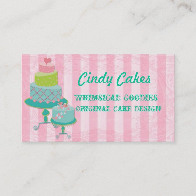 Cake Design Business Card (Front)